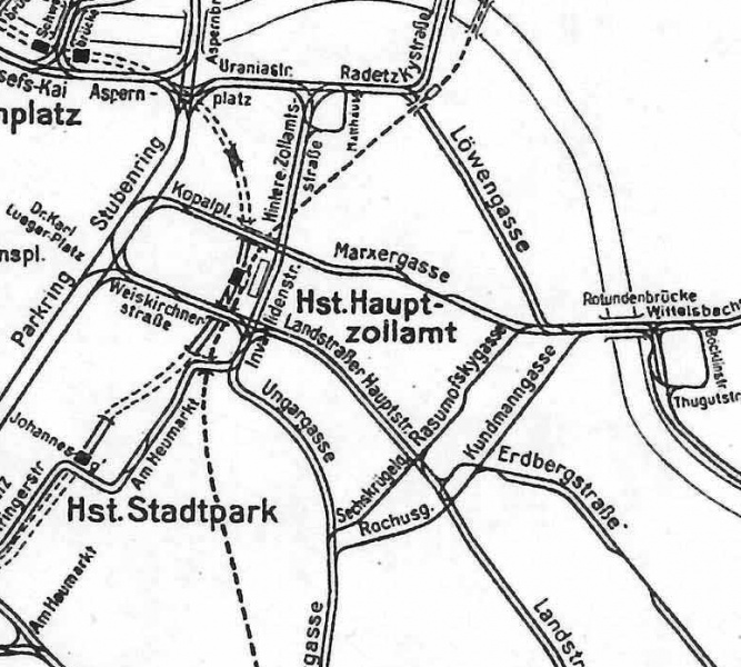 Datei:Gleisplan 1959 Kopalplatz Marxergasse.jpg